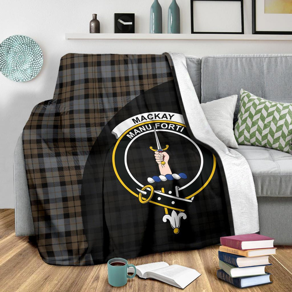 Clan MacKay Weathered Tartan Crest Blanket Wave Style RV41 Clan MacKay Tartan Today