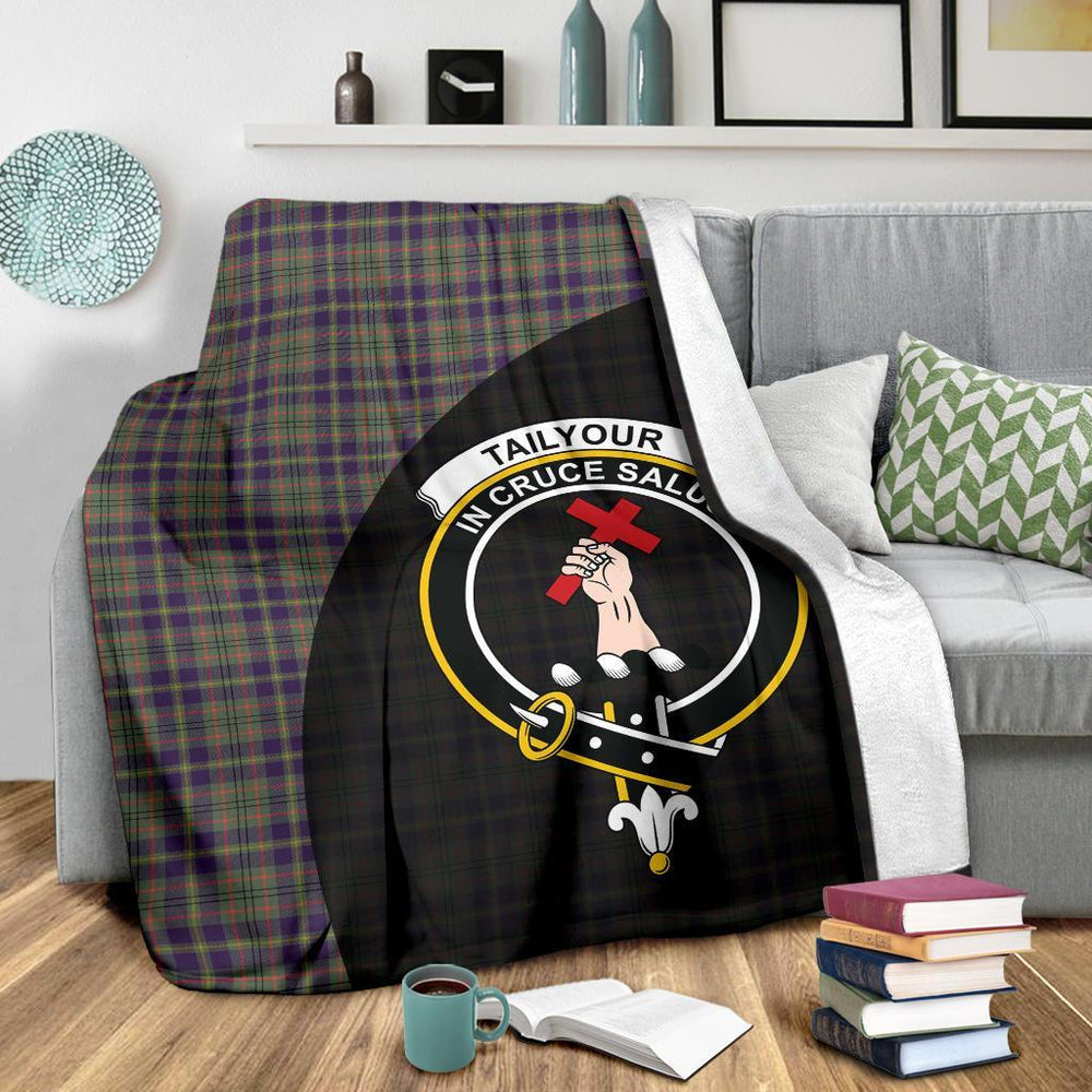 Clan Taylor Weathered Tartan Crest Blanket Wave Style JD49 Clan Taylor Tartan Today