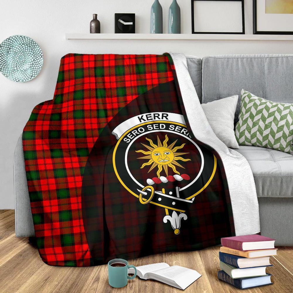 Clan Kerr Modern Tartan Crest Blanket Wave Style YA19 Clan Kerr Tartan Today