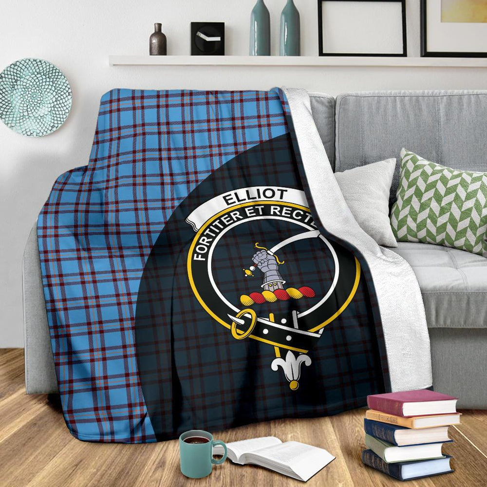 Clan Elliot Ancient Tartan Crest Blanket Wave Style OR25 Clan Elliot Tartan Today