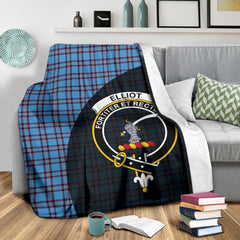 Clan Elliot Ancient Tartan Crest Blanket Wave Style OR25 Clan Elliot Tartan Today