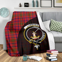 Clan Lumsden Modern Tartan Crest Blanket Wave Style BR90 Clan Lumsden Tartan Today