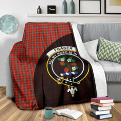 Clan Fraser Weathered Tartan Crest Blanket Wave Style AW60 Clan Fraser Tartan Today