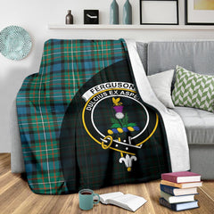 Clan Ferguson Ancient Tartan Crest Blanket Wave Style MV24 Clan Hall Tartan Today