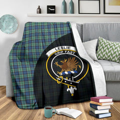 Clan Leslie Hunting Ancient Tartan Crest Blanket Wave Style JS22 Clan Leslie Tartan Today