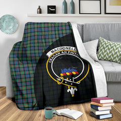 Clan MacDonnell Of Glengarry Ancient Tartan Crest Blanket Wave Style LX40 Clan Glen Tartan Today