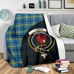 Clan Laing Tartan Crest Blanket Wave Style IE88 Clan Laing Tartan Today