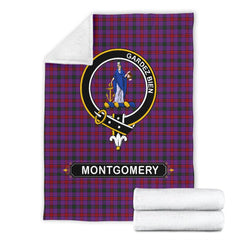 Clan Montgomery Family Tartan Crest Blanket 3 Sizes FD18 Clan Montgomery Tartan Today