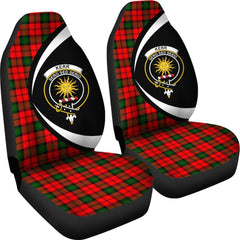 Clan Kerr Modern Tartan Crest Circle Style Car Seat Cover WR57 Clan Kerr Tartan Today