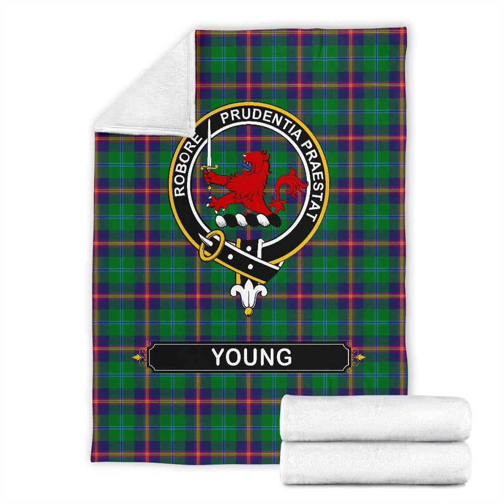 Clan Young Family Tartan Crest BlanketsLZ45 Clan Young Tartan Today