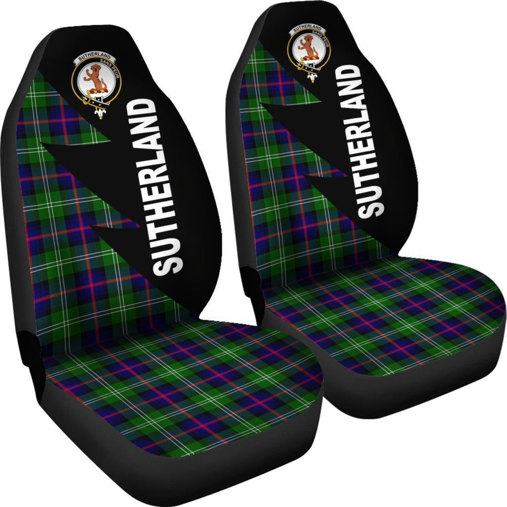 Clan Sutherland Tartan Crest Car Seat Cover - Flash StyleJS54 Clan Sutherland Tartan Today