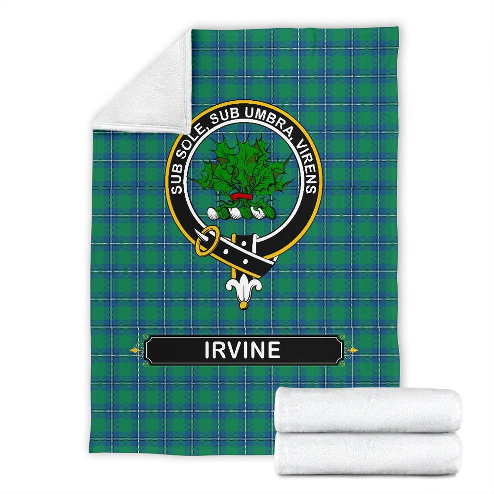 Clan Irvine Family Tartan Crest Blanket 3 Sizes GE21 Clan Irvine Tartan Today