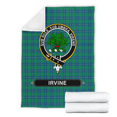 Clan Irvine Family Tartan Crest Blanket 3 Sizes GE21 Clan Irvine Tartan Today