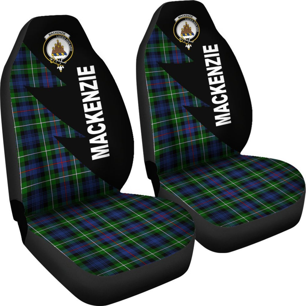 Clan Mackenzie Family Modern Tartan Crest Car Seat Cover - Flash StyleCS18 Clan MacKenzie Clan MacKenzie