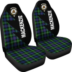 Clan Mackenzie Family Modern Tartan Crest Car Seat Cover - Flash StyleCS18 Clan MacKenzie Clan MacKenzie
