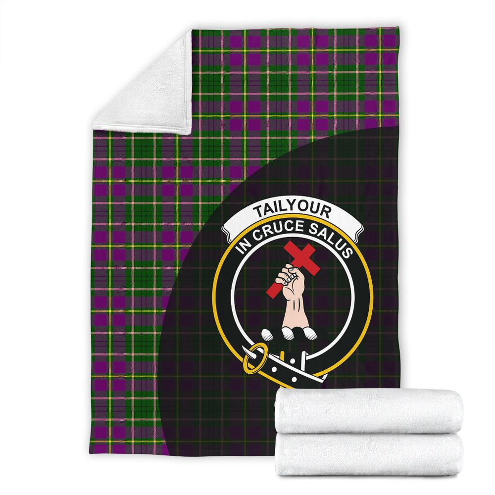 Clan Taylor (Tailyour) Tartan Crest Wave Blanket 3 Sizes IM90 Clan Taylor Tartan Today