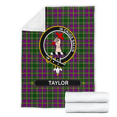 Clan Taylor (Tailyour) Tartan Crest Blanket 3 Sizes ON98 Clan Taylor Tartan Today