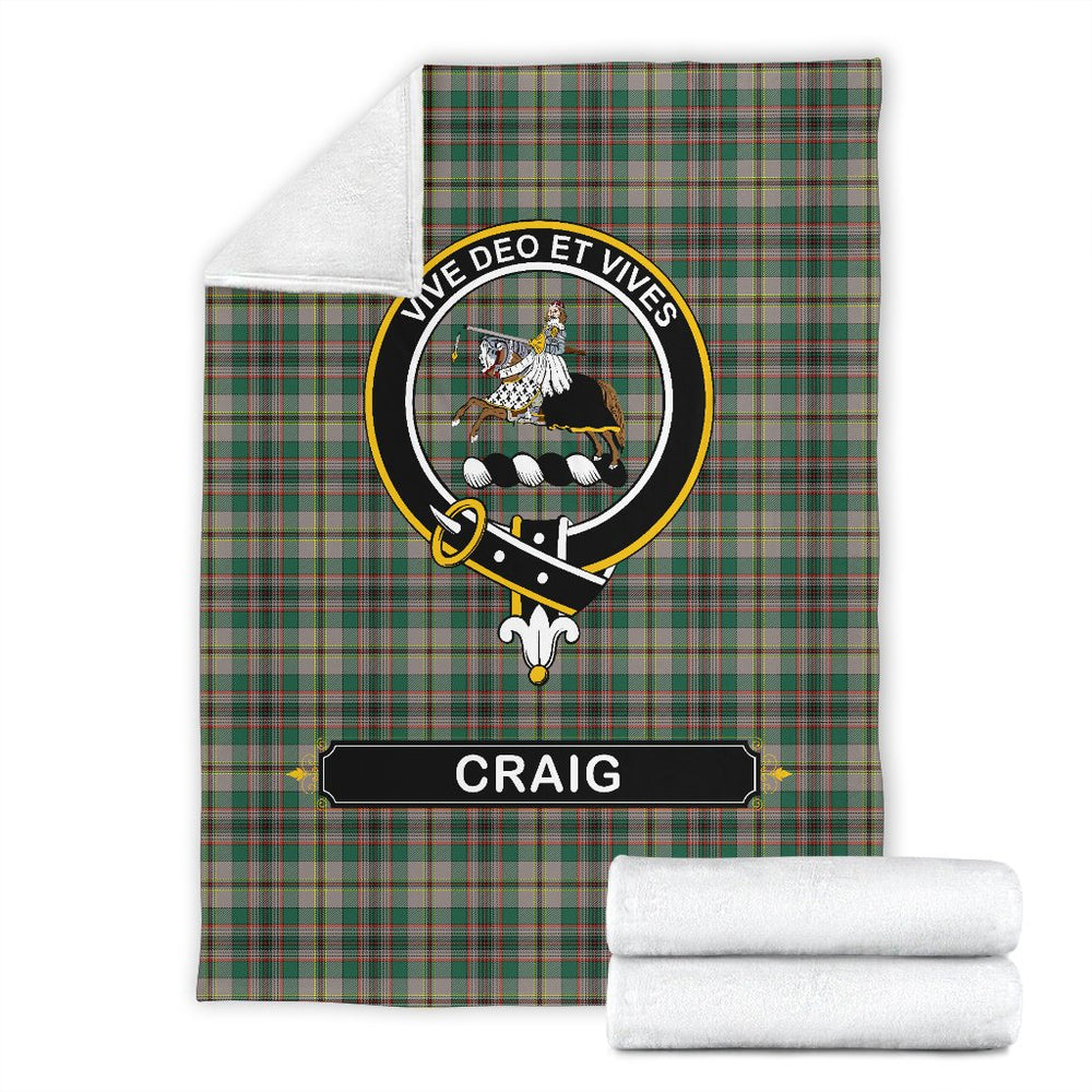 Clan Craig Ancient Tartan Crest Blanket 3 Sizes JQ21 Clan Craig Tartan Today