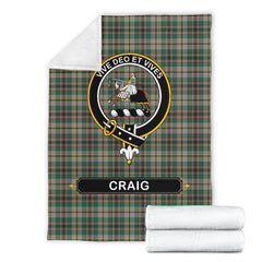 Clan Craig Ancient Tartan Crest Blanket 3 Sizes JQ21 Clan Craig Tartan Today