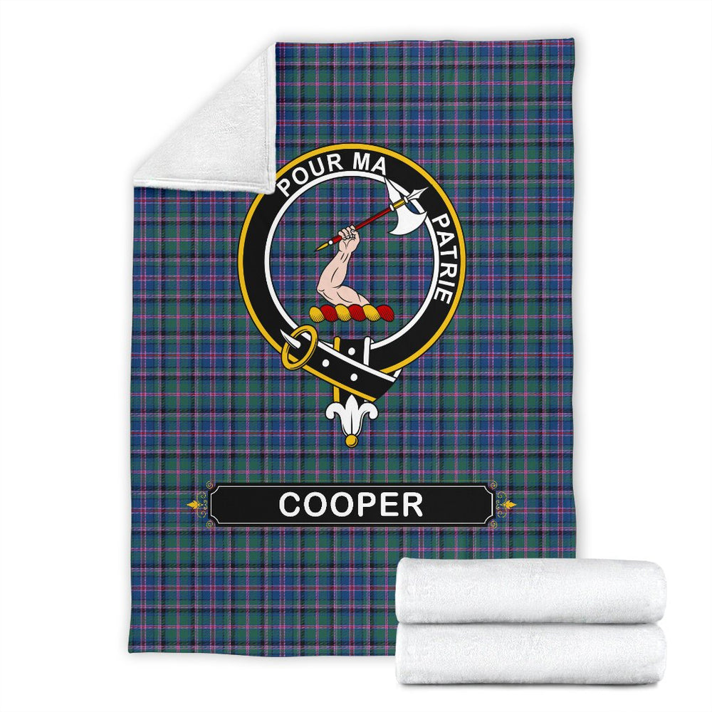 Clan Cooper Family Tartan Crest Blanket 3 Sizes GM48 Clan Cooper Tartan Today
