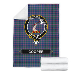 Clan Cooper Family Tartan Crest Blanket 3 Sizes GM48 Clan Cooper Tartan Today