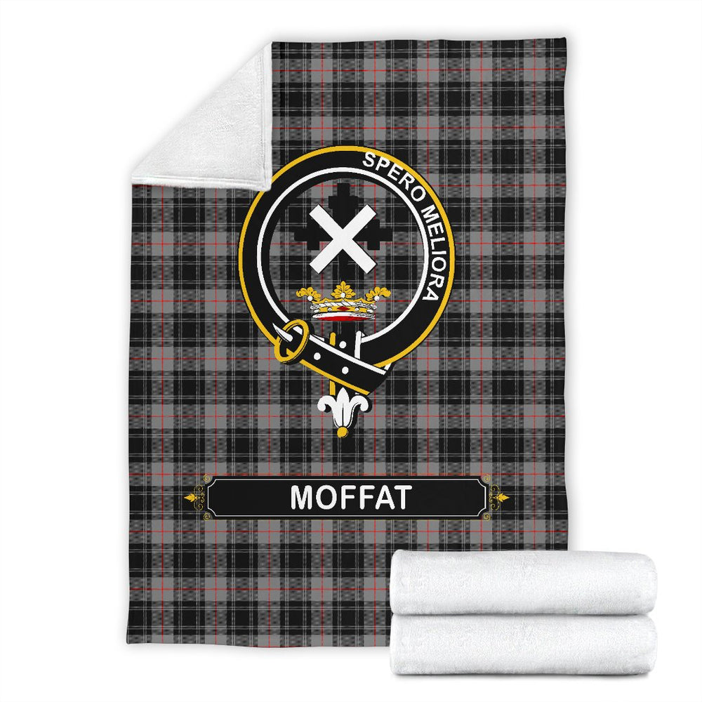 Clan Moffat Family Tartan Crest Blanket 3 Sizes ZJ62 Clan Moffat Tartan Today