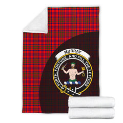 Clan Murray of Tulloch Modern Tartan Crest Blanket Wave Style WN98 Clan Murray Tartan Today