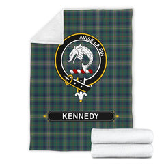 Clan Kennedy Tartan Crest Blanket 3 Sizes TN82 Clan Kennedy Tartan Today