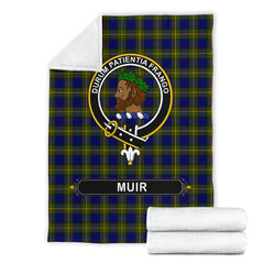 Clan Muir Family Tartan Crest BlanketsBL51 Clan Muir_More Tartan Today