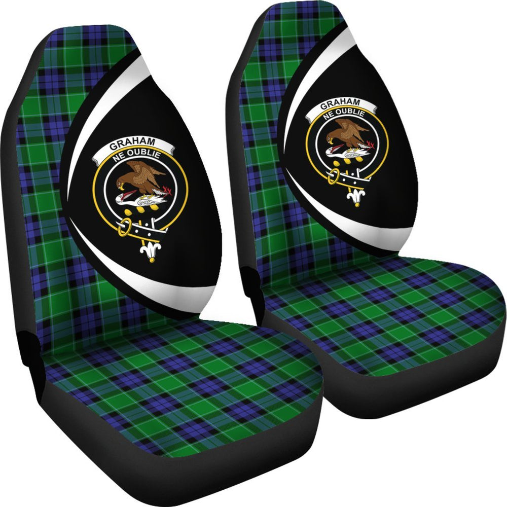 Clan Graham of Menteith Modern Tartan Crest Car Seat Cover - Circle StyleVP96 Clan Graham Tartan Today