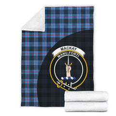 Clan MacKay Blue Tartan Crest Blanket Wave Style XW63 Clan MacKay Tartan Today