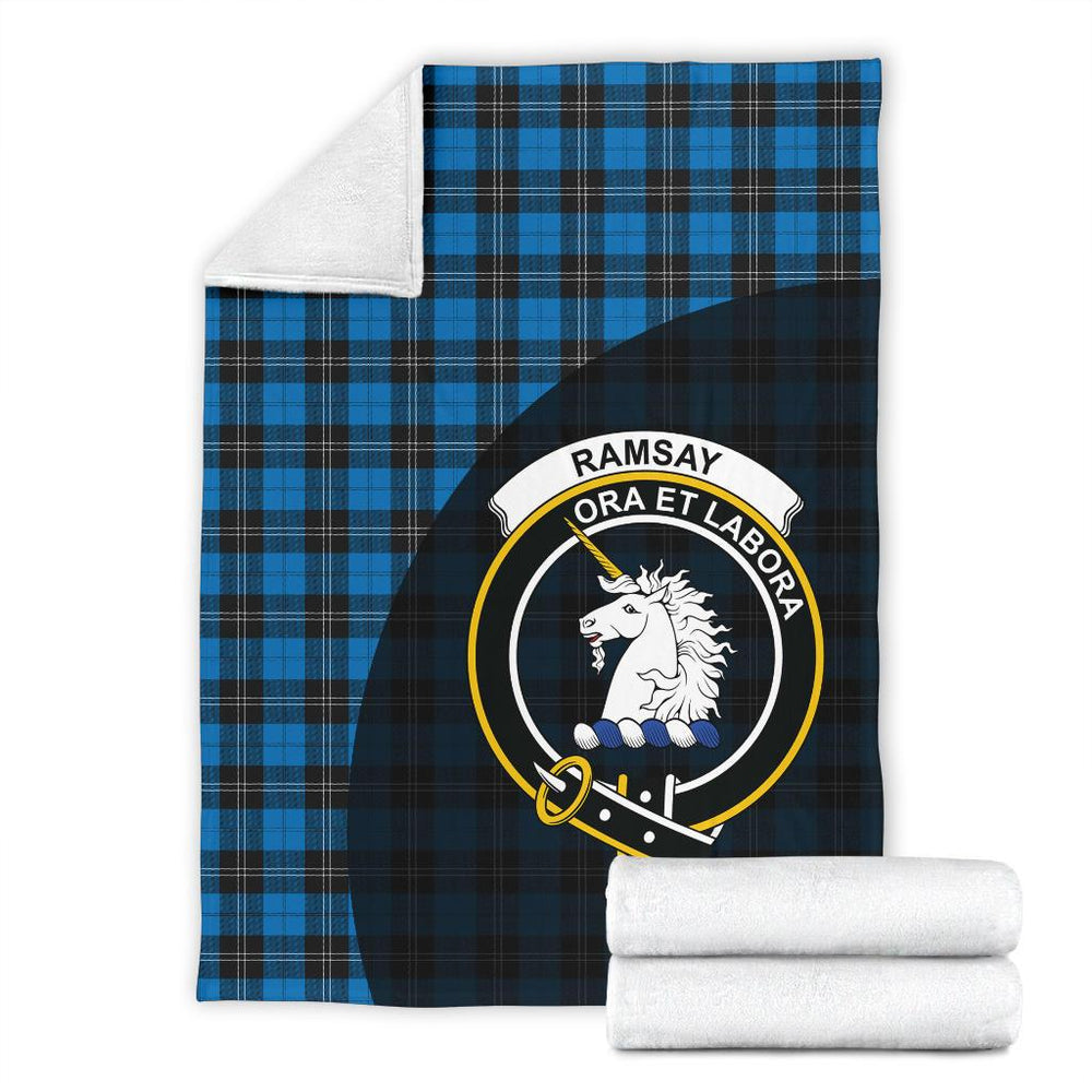 Clan Ramsay Blue Ancient Tartan Crest Blanket 3 Sizes BE59 Clan Ramsay Tartan Today