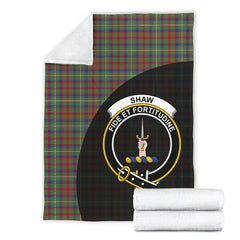 Clan Shaw Green Modern Tartan Crest Blanket Wave Style AK59 Clan Shaw Tartan Today