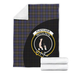 Clan Fletcher of Dunans Tartan Crest Blanket Wave Style JQ66 Clan Fletcher Tartan Today