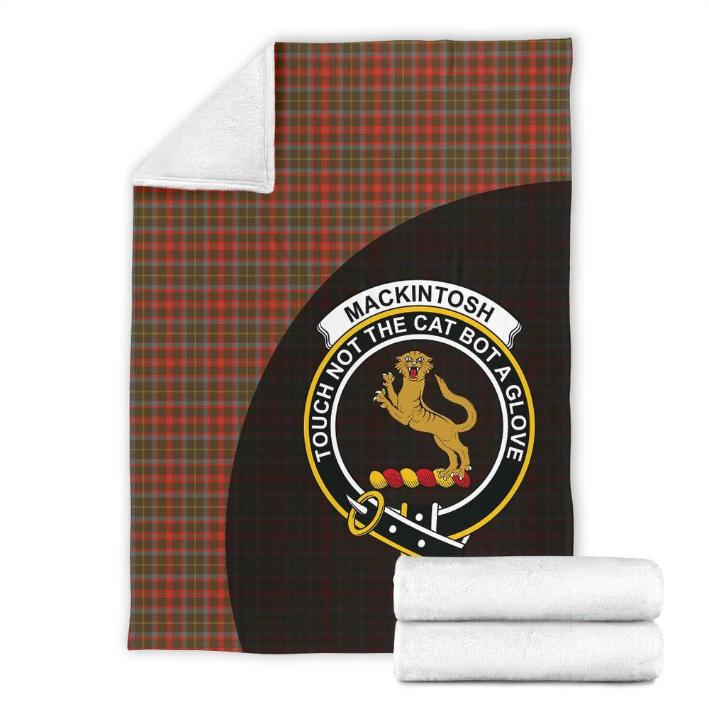 Clan MacKintosh Hunting Weathered Tartan Crest Blanket Wave Style VL98 Clan MacKintosh / MacIntosh Tartan Today