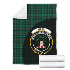 Clan Ross Hunting Modern Tartan Crest Blanket Wave Style TT68 Clan Ross Tartan Today
