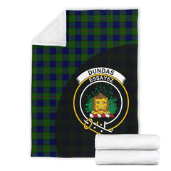 Clan Dundas Modern Tartan Crest Blanket Wave Style AB28 Clan Dundas Tartan Today