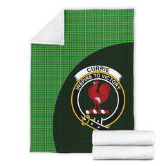 Clan Currie Tartan Crest Blanket Wave Style YA69 Clan Currie Tartan Today