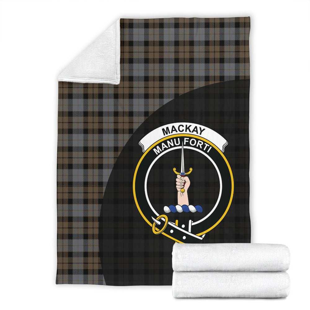 Clan MacKay Weathered Tartan Crest Blanket Wave Style RV41 Clan MacKay Tartan Today