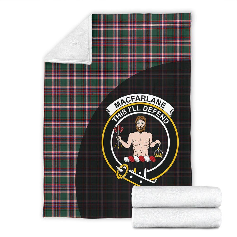 Clan MacFarlane Hunting Modern Tartan Crest Blanket Wave Style HK51 Clan MacFarlane Tartan Today