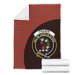 Clan Fraser Weathered Tartan Crest Blanket Wave Style AW60 Clan Fraser Tartan Today