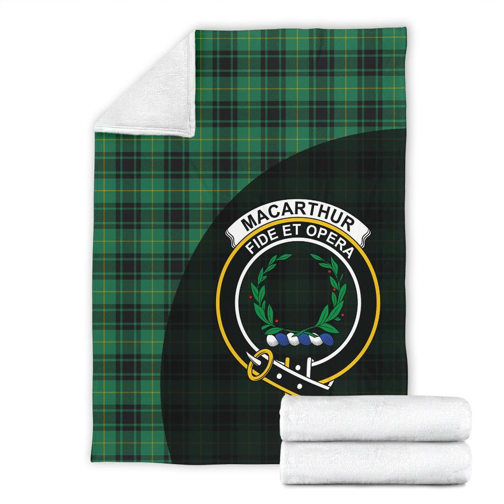 Clan MacArthur Ancient Tartan Crest Blanket Wave Style LV79 Clan MacArthur Tartan Today