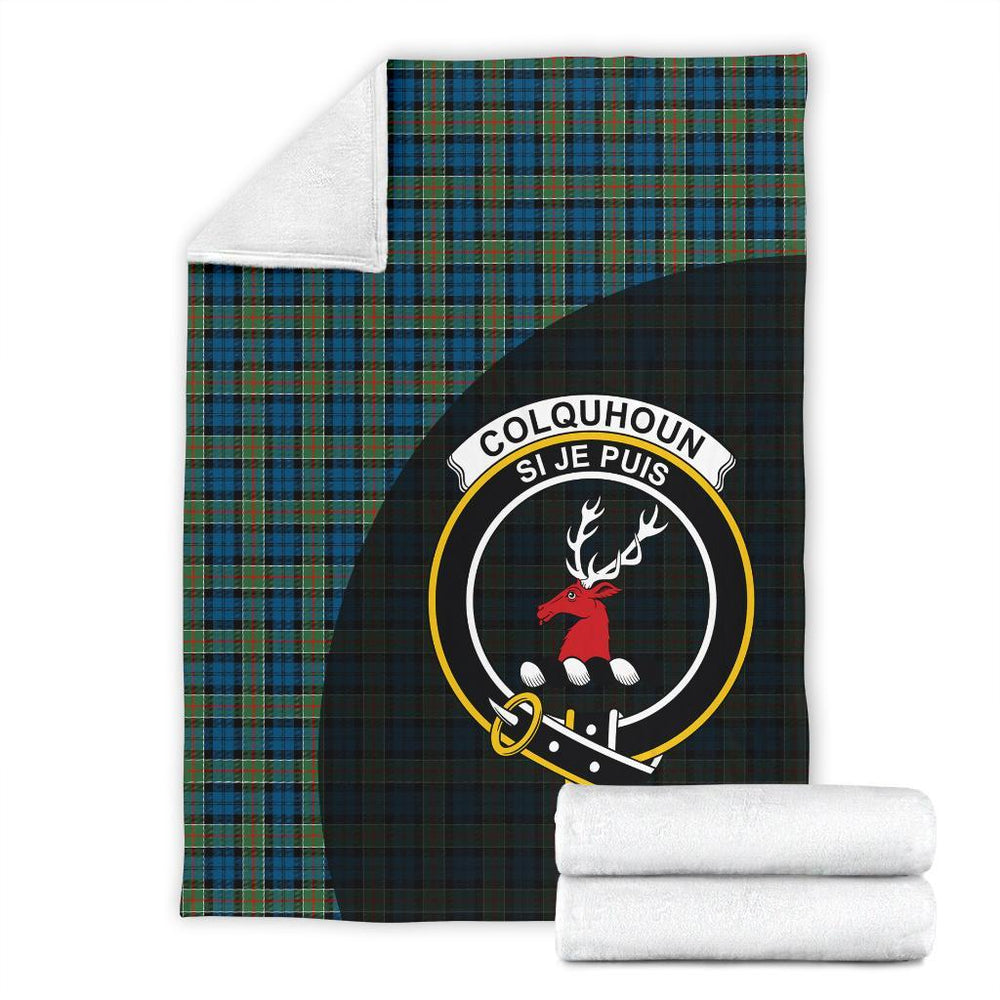 Clan Colquhoun Ancient Tartan Crest Blanket Wave Style KM52 Clan Colquhoun Tartan Today