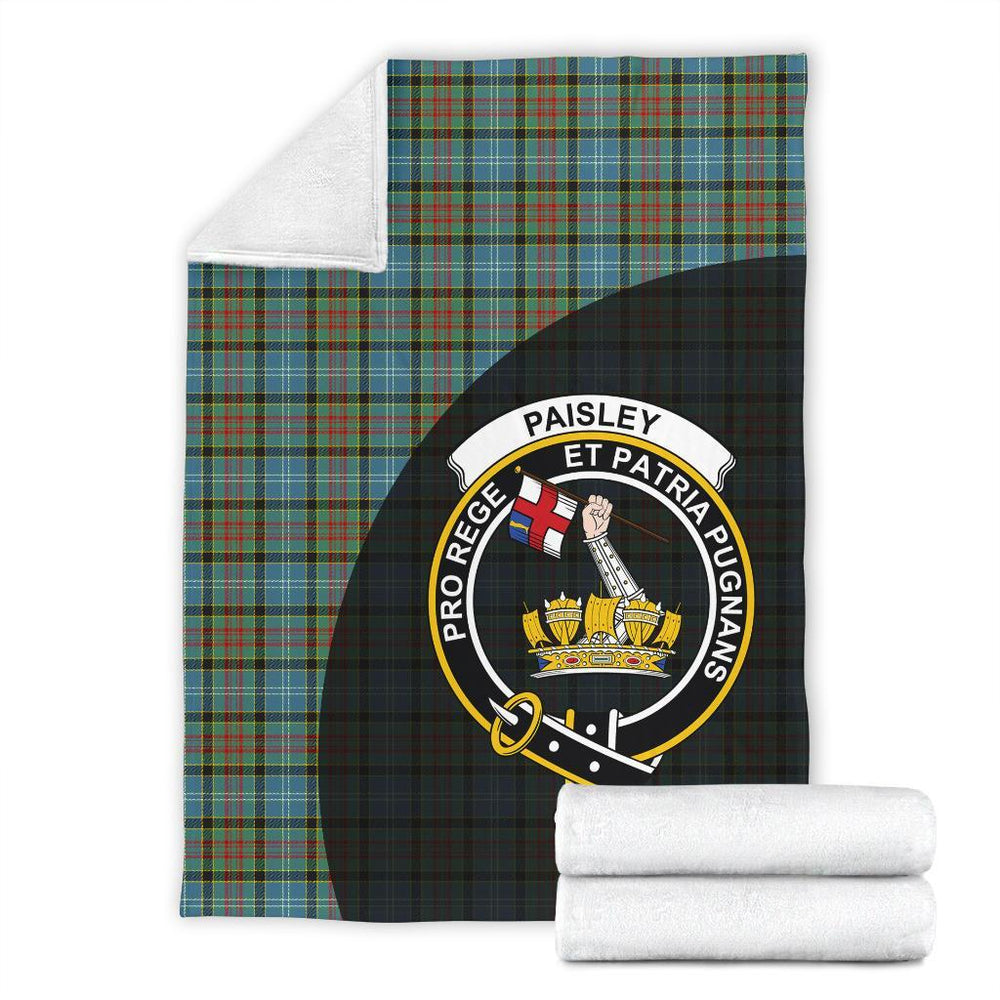 Clan Paisley District Tartan Crest Blanket Wave Style IQ12 Clan Paisley Tartan Today