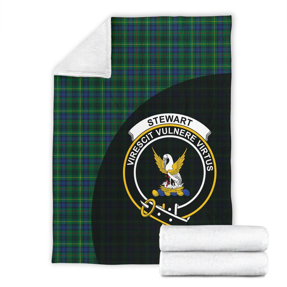 Clan Stewart Hunting Modern Tartan Crest Blanket Wave Style LX93 Clan Stewart Tartan Today