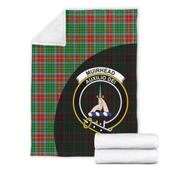 Clan Muirhead Tartan Crest Blanket Wave Style GC53 Clan Muir_More Tartan Today
