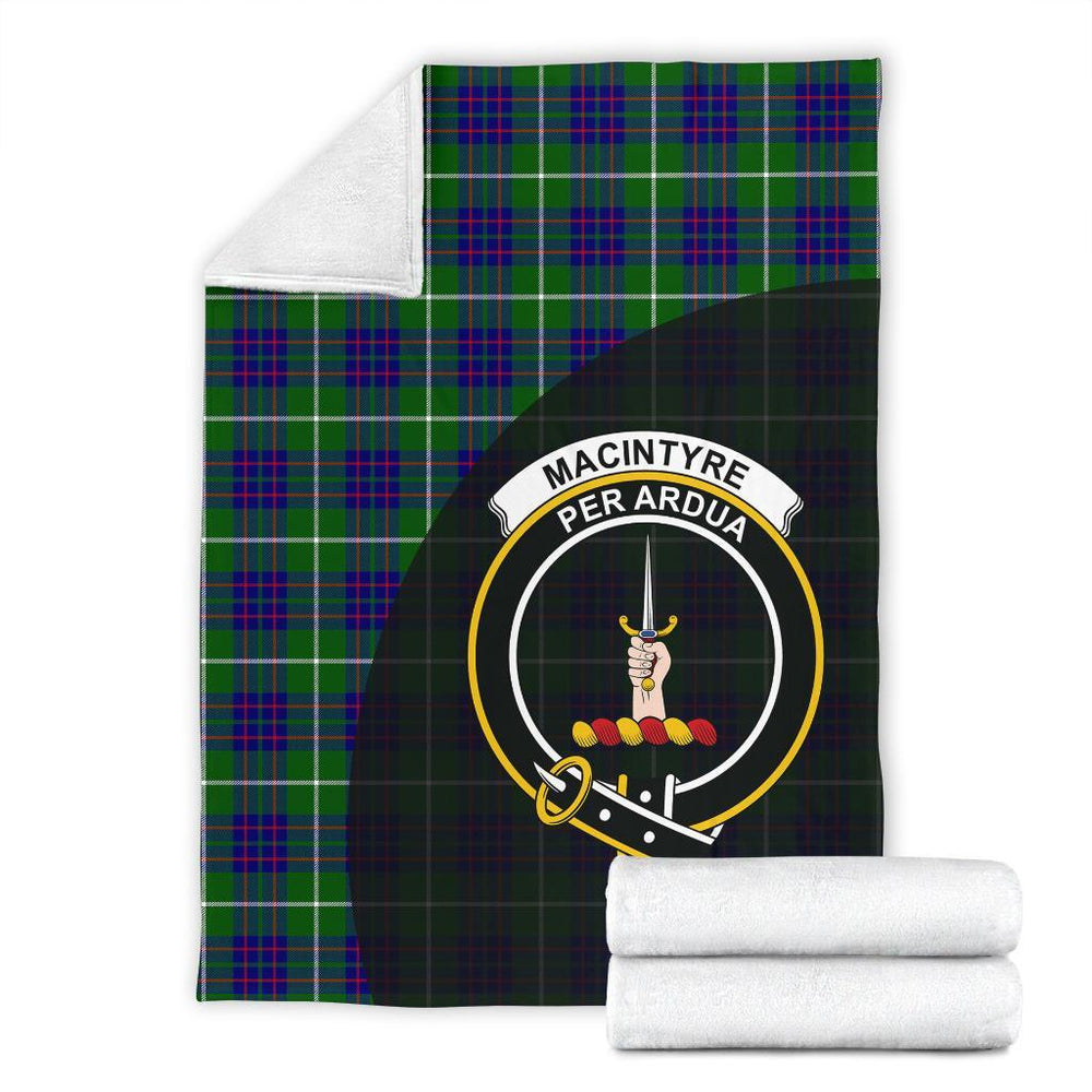 Clan MacIntyre Hunting Modern Tartan Crest Blanket Wave Style OH64 Clan MacIntyre Tartan Today