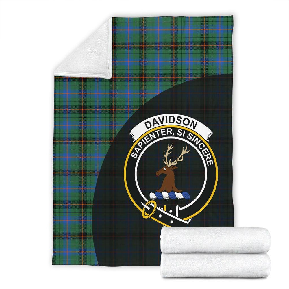 Clan Davidson Ancient Tartan Crest Blanket Wave Style VM54 Clan Davidson Tartan Today