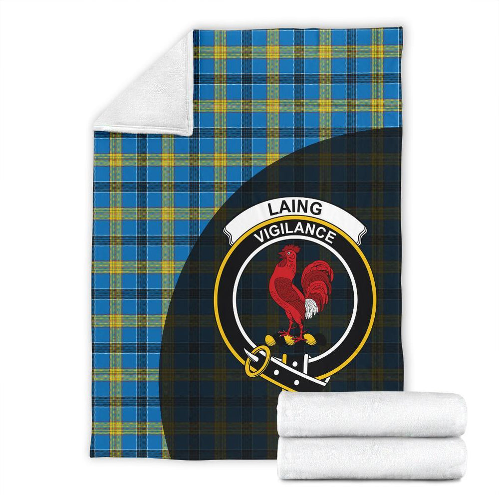 Clan Laing Tartan Crest Blanket Wave Style IE88 Clan Laing Tartan Today