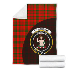 Clan Livingstone Modern Tartan Crest Blanket Wave Style PX53 Clan Livingstone Tartan Today